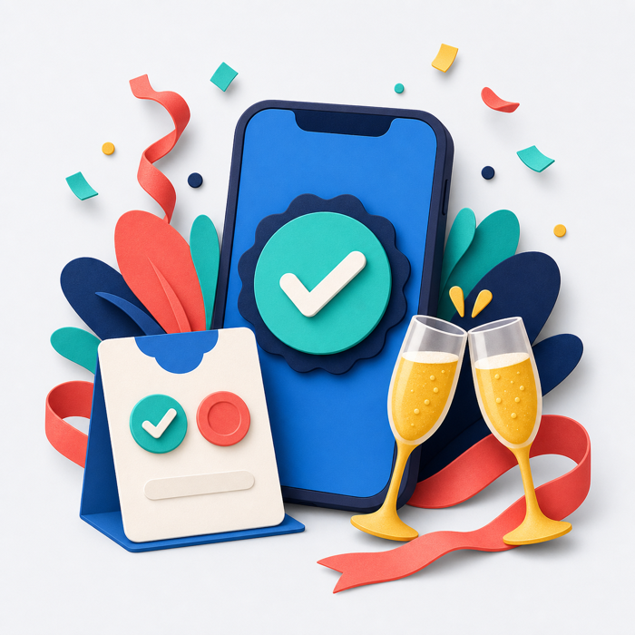 Confirmación digital y pase para entrar al evento